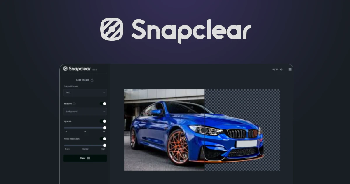 Snapclear | Upscale and Remove Image Background Offline
